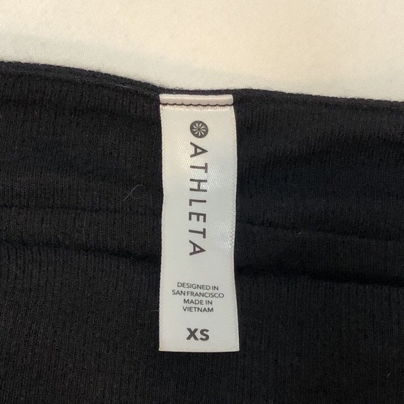 Athleta Well Rested Ribbed Sleep Bra Size XS Black Super Soft Stretch Comfort - Picture 3 of 6